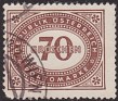 Austria - 1947 - Numbers - 70 G - Brown - Austria, Figures - Scott J224 - Numbers - 0